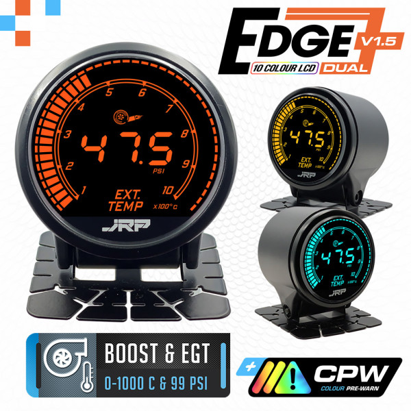 JRP Edge 52mm Dual Digital Boost & EGT Gauge :: Turbo Diesel