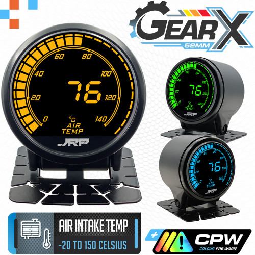 JRP GearX Digital Intercooler Air Temp Gauge 52mm