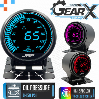 JRP GearX Digital Oil Pressure Gauge 52mm