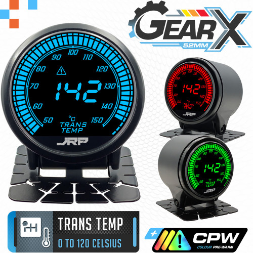 JRP GearX Digital Trans Temp Gauge 52mm