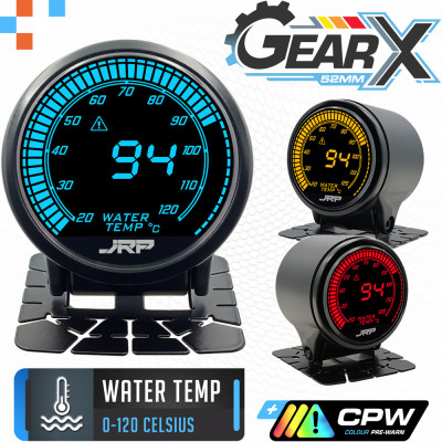 JRP GearX Digital Water Temp Gauge 52mm