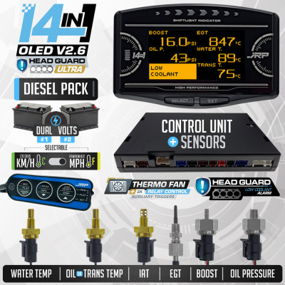 Diesel Multi Gauge Starter Kit – JRP 14in1 v2.6