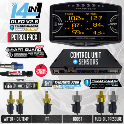 Petrol & e85 Multi Gauge Starter Kit – JRP 14in1 v2.6