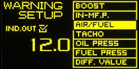 Wideband Air Fuel Ratio Failsafe Setting