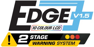 The JRP Edge v1.5 52mm gauge ranges logo