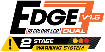 The JRP Edge v1.5 52mm gauge ranges logo