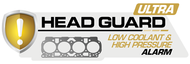 Head guard ultra addon, engine low coolant alarm, water pressure logo