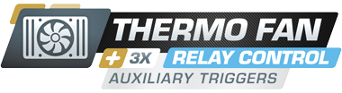 JRP multi gauge thermo fan relay control addon logo
