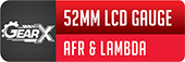 JRP GearX 52mm Air Fuel Ratio Gauge With Lambda